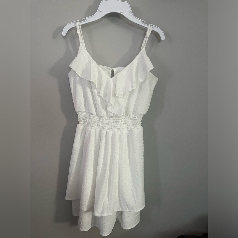 White sundress size small - worn once. $12